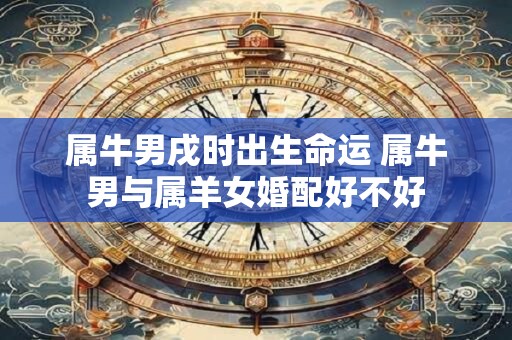 属牛男戌时出生命运 属牛男与属羊女婚配好不好