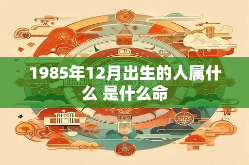1985年12月出生的人属什么 是什么命