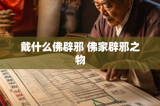 戴什么佛辟邪 佛家辟邪之物