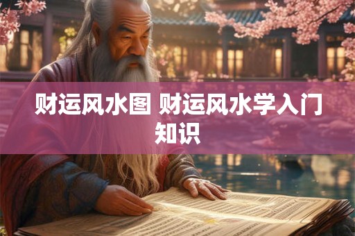 财运风水图 财运风水学入门知识