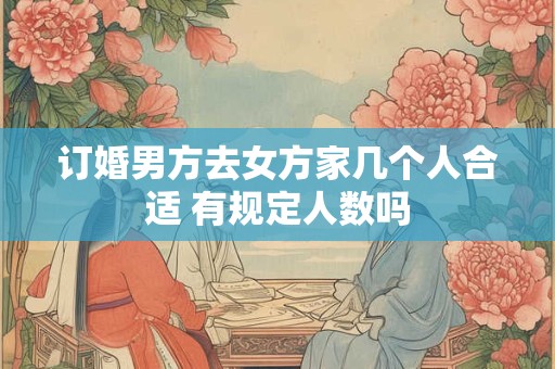 订婚男方去女方家几个人合适 有规定人数吗