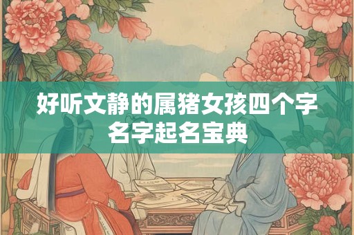 好听文静的属猪女孩四个字名字起名宝典