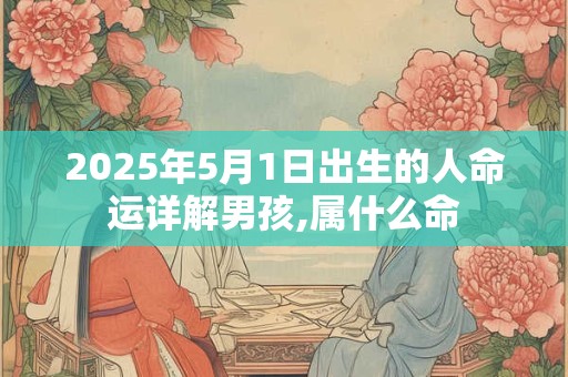 2025年5月1日出生的人命运详解男孩,属什么命