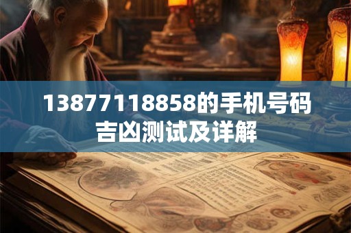 13877118858的手机号码吉凶测试及详解