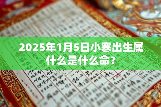 2025年1月5日小寒出生属什么是什么命？