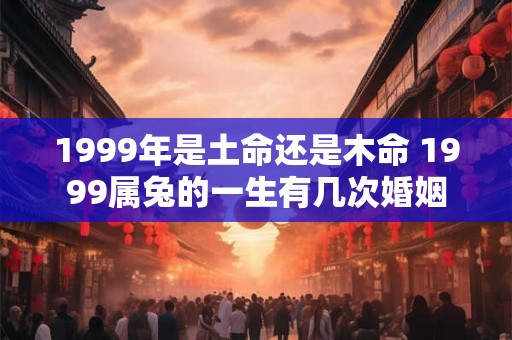 1999年是土命还是木命 1999属兔的一生有几次婚姻