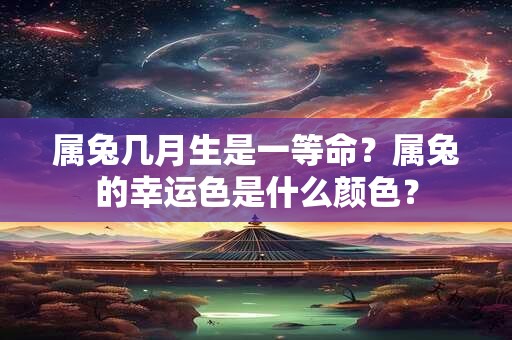 详细阅读:属兔几月生是一等命?属兔的幸运色是什么颜色? 属兔几月生是一等命?属兔的幸运色是什么颜色?