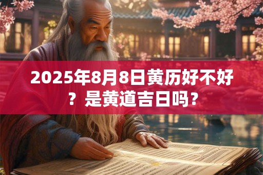 2025年8月8日黄历好不好？是黄道吉日吗？