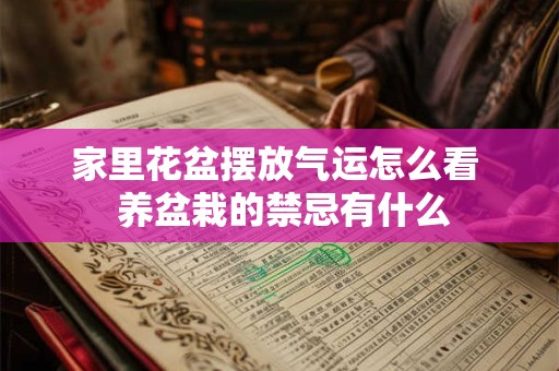 家里花盆摆放气运怎么看  养盆栽的禁忌有什么