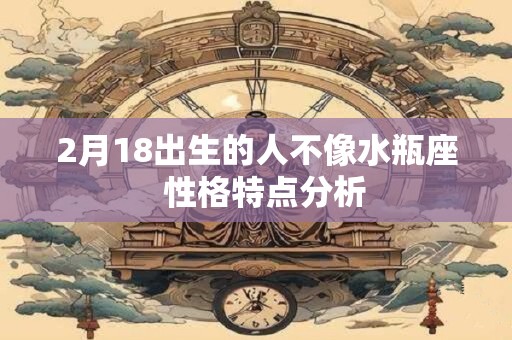 2月18出生的人不像水瓶座  性格特点分析