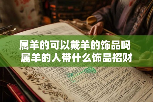 属羊的可以戴羊的饰品吗 属羊的人带什么饰品招财