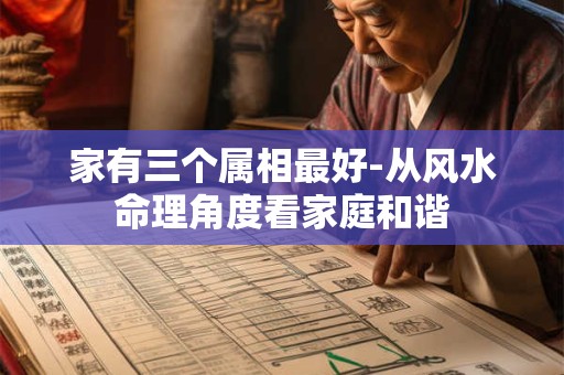 家有三个属相最好-从风水命理角度看家庭和谐