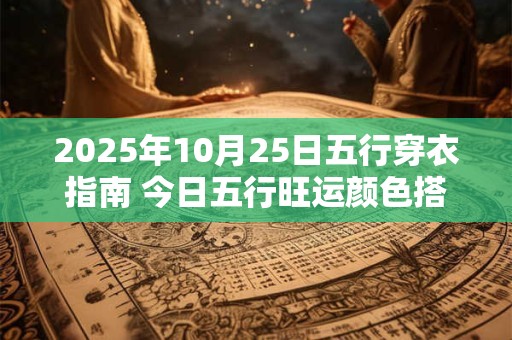 2025年10月25日五行穿衣指南 今日五行旺运颜色搭配