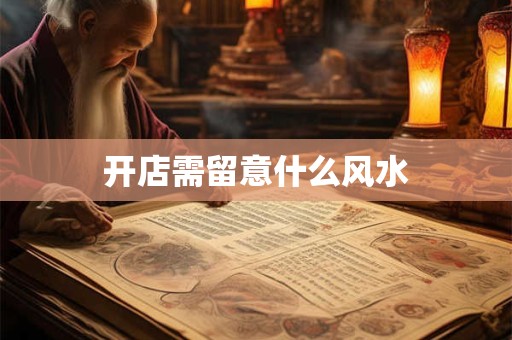 开店需留意什么风水