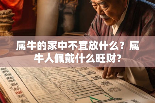 属牛的家中不宜放什么？属牛人佩戴什么旺财？