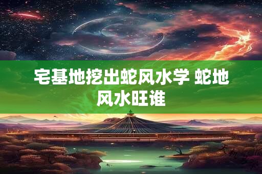 宅基地挖出蛇风水学 蛇地风水旺谁