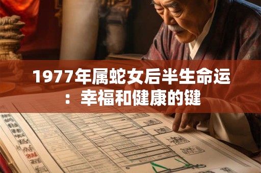 1977年属蛇女后半生命运：幸福和健康的键