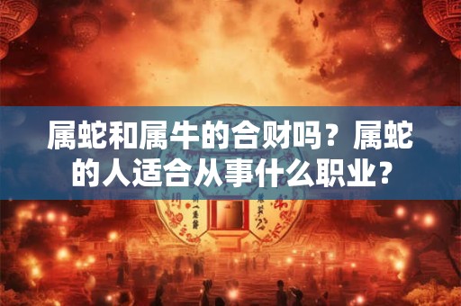 属蛇和属牛的合财吗？属蛇的人适合从事什么职业？