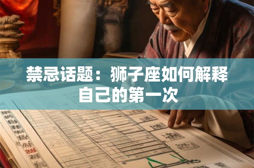 禁忌话题：狮子座如何解释自己的第一次