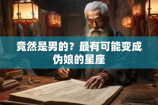 竟然是男的？最有可能变成伪娘的星座