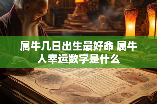 属牛几日出生最好命 属牛人幸运数字是什么