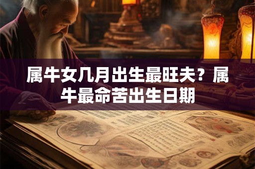 属牛女几月出生最旺夫？属牛最命苦出生日期