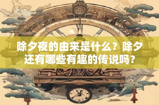 除夕夜的由来是什么？除夕还有哪些有趣的传说吗？