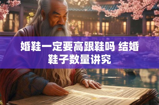 婚鞋一定要高跟鞋吗 结婚鞋子数量讲究