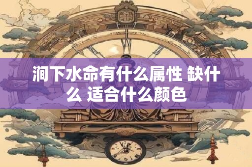 涧下水命有什么属性 缺什么 适合什么颜色