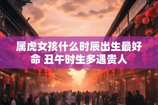 属虎女孩什么时辰出生最好命 丑午时生多遇贵人