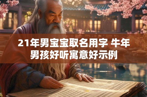 21年男宝宝取名用字 牛年男孩好听寓意好示例