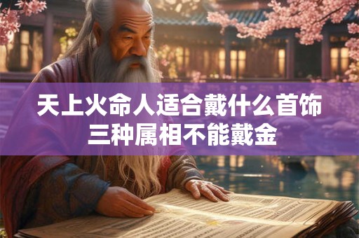 天上火命人适合戴什么首饰 三种属相不能戴金