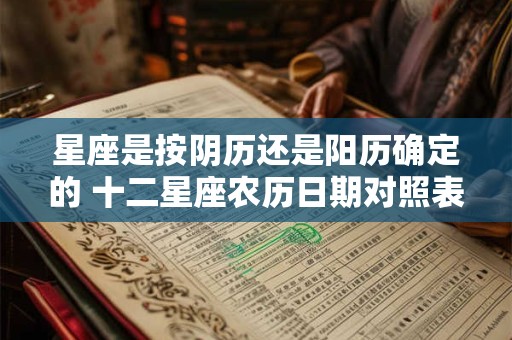 星座是按阴历还是阳历确定的 十二星座农历日期对照表