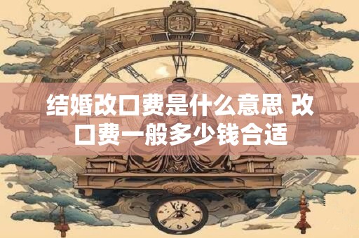 结婚改口费是什么意思 改口费一般多少钱合适