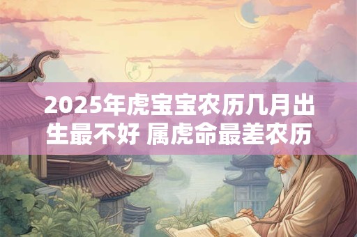 2025年虎宝宝农历几月出生最不好 属虎命最差农历月份