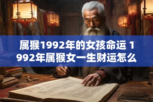 属猴1992年的女孩命运 1992年属猴女一生财运怎么样