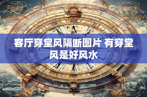 客厅穿堂风隔断图片 有穿堂风是好风水