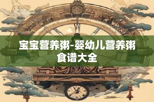 宝宝营养粥-婴幼儿营养粥食谱大全
