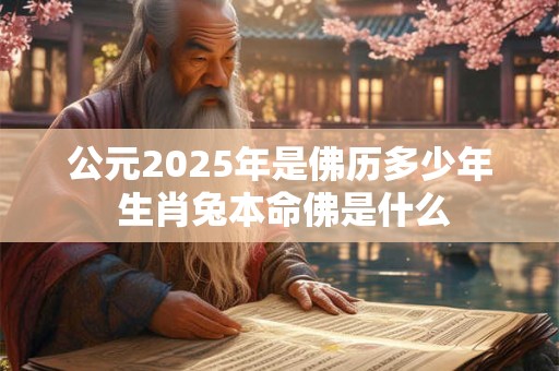 公元2025年是佛历多少年 生肖兔本命佛是什么