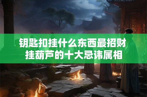钥匙扣挂什么东西最招财 挂葫芦的十大忌讳属相
