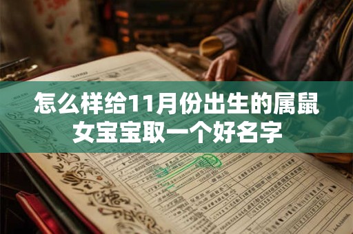 怎么样给11月份出生的属鼠女宝宝取一个好名字