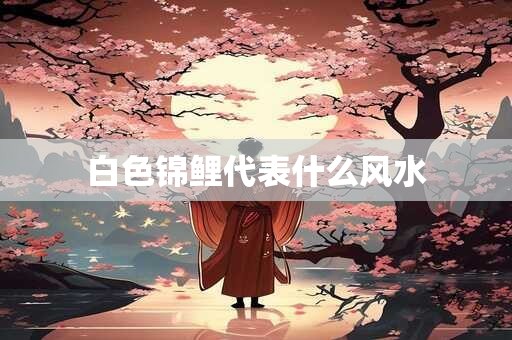 白色锦鲤代表什么风水