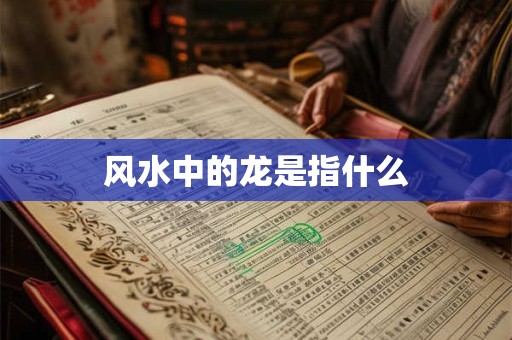 风水中的龙是指什么
