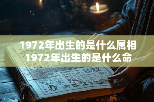 1972年出生的是什么属相 1972年出生的是什么命