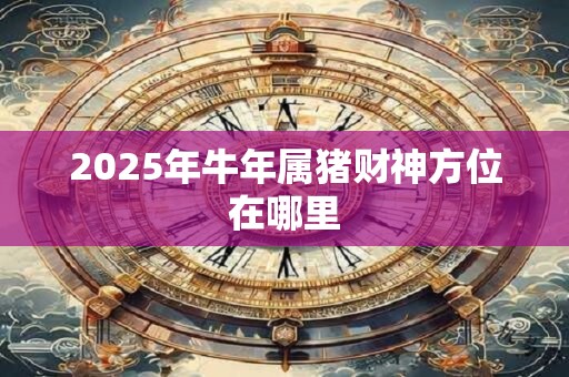 2025年牛年属猪财神方位在哪里