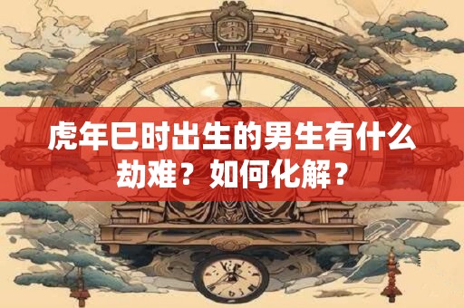 虎年巳时出生的男生有什么劫难？如何化解？