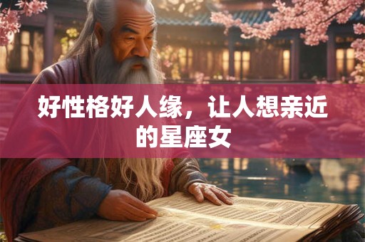 好性格好人缘，让人想亲近的星座女