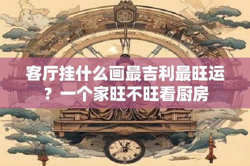 客厅挂什么画最吉利最旺运？一个家旺不旺看厨房