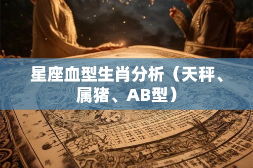 星座血型生肖分析（天秤、属猪、AB型）