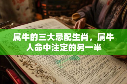属牛的三大忌配生肖，属牛人命中注定的另一半